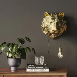 Applique Animal Tiger Head 34cm>KARE Design Sale