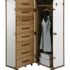 Armoire coffre Cosmopolitan Croco blanche><noscript><img width=
