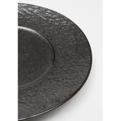 Assiette Cosmos noir Ø27cm><noscript><img width=