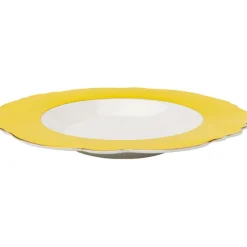Assiette creuse Harlequin jaune Ø23cm><noscript><img width=