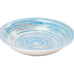 Assiette creuse Swirl bleu Ø21cm><noscript><img width=