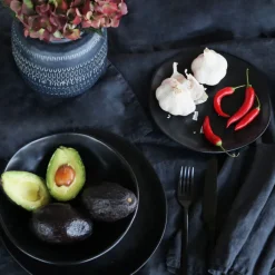Assiette Organic noire Ø20cm><noscript><img width=