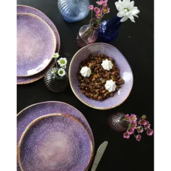 Assiette Shirley violet Ø21cm><noscript><img width=