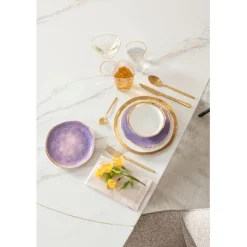 Assiette Shirley violet Ø26cm><noscript><img width=