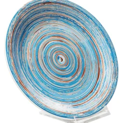 Assiette Swirl bleu Ø19cm>KARE Design Online