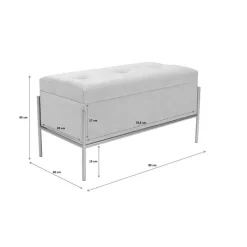Banquette Buttons Storage noir-blanc PM><noscript><img width=