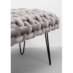 Banquette Weave gris 128cm><noscript><img width=