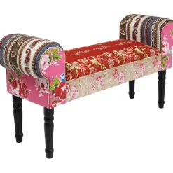 Banquette Wing Patchwork rouge><noscript><img width=