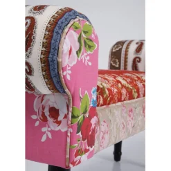 Banquette Wing Patchwork rouge><noscript><img width=