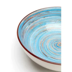 Bol Swirl bleu Ø22cm><noscript><img width=