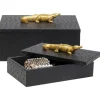 Boîte Crocodile noir (2/Set)>KARE Design Sale