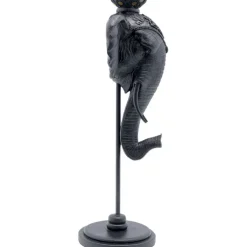 Bougeoir Elephant Head noir 49cm><noscript><img width=