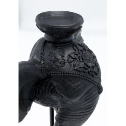 Bougeoir Elephant Head noir 49cm><noscript><img width=
