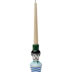 Bougeoir Monsieur Mustache 16cm>KARE Design Hot