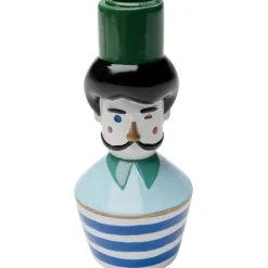 Bougeoir Monsieur Mustache 16cm><noscript><img width=