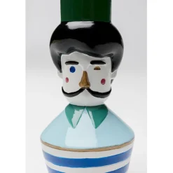 Bougeoir Monsieur Mustache 16cm><noscript><img width=