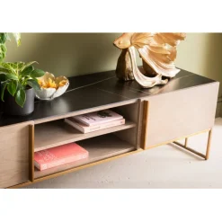 Buffet bas Cesaro 160x50cm><noscript><img width=