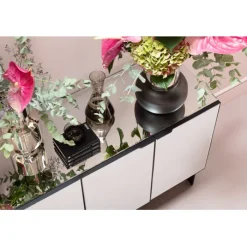 Buffet Soran noir 160x45cm><noscript><img width=