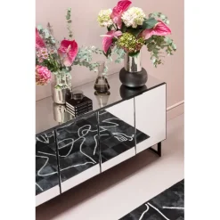 Buffet Soran noir 160x45cm><noscript><img width=