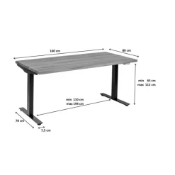 Bureau Office Symphony chêne noir 160x80>KARE Design Hot