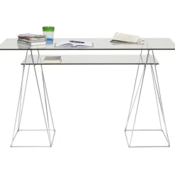 Bureau Polar chromé 8 mm (verre trempé)>KARE Design Sale