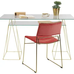 Bureau Polar laiton-verre trempé 8mm>KARE Design