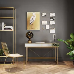 Bureau Soran doré 120x50cm><noscript><img width=