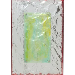 Cadre décoratif Crumple jaune 60x90cm>KARE Design Sale