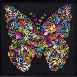 Cadre décoratif Farfalla 120x120cm>KARE Design New