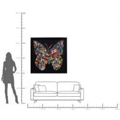 Cadre décoratif Farfalla 120x120cm><noscript><img width=