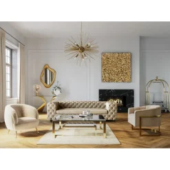 Cadre décoratif Gold Flower 120x120cm><noscript><img width=