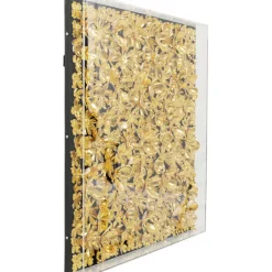 Cadre décoratif Gold Flower 80x80cm><noscript><img width=