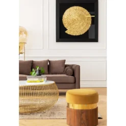 Cadre décoratif Golden Snail 120x120cm><noscript><img width=