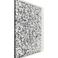 Cadre décoratif Silver Flower 100x100cm><noscript><img width=