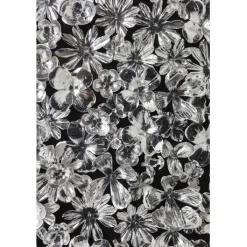 Cadre décoratif Silver Flower 100x100cm><noscript><img width=