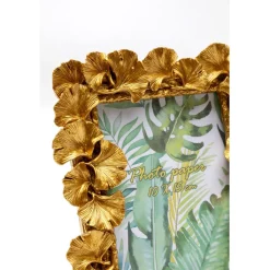 Cadre photo Ginkgo Leaf doré 17x20cm><noscript><img width=