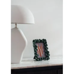 Cadre photo Ginkgo Leaf vert 17x20cm>KARE Design Discount