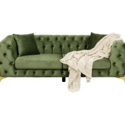 Canapé Bellissima 2-places velours vert 200cm><noscript><img width=