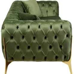 Canapé Bellissima 2-places velours vert 200cm><noscript><img width=