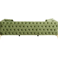 Canapé Bellissima 3-places velours vert 240cm><noscript><img width=