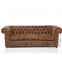 Canapé Cambridge 3 places Vintage Smart>KARE Design Hot