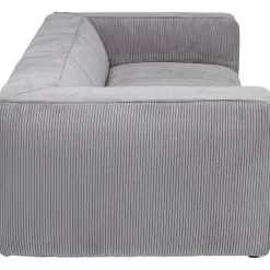 Canapé Cubetto Cord 3-places gris clair 220cm><noscript><img width=