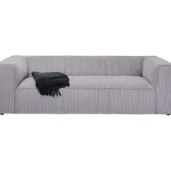 Canapé Cubetto Cord 3-places gris clair 220cm><noscript><img width=