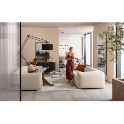 Canapé Cubetto 3-places crème 220cm>KARE Design Online