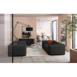 Canapé Cubetto 3-places gris foncé 220cm>KARE Design New