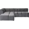 Canapé d angle Belami Velvet gris gauche>KARE Design New