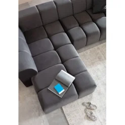 Canapé d angle Belami Velvet gris gauche><noscript><img width=