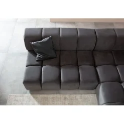 Canapé d angle Belami Velvet gris droit><noscript><img width=