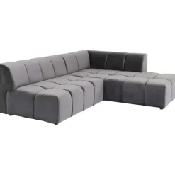 Canapé d angle Belami Velvet gris droit><noscript><img width=