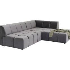 Canapé d angle Belami Velvet gris droit><noscript><img width=